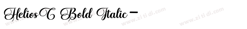 HeliosC Bold Italic字体转换